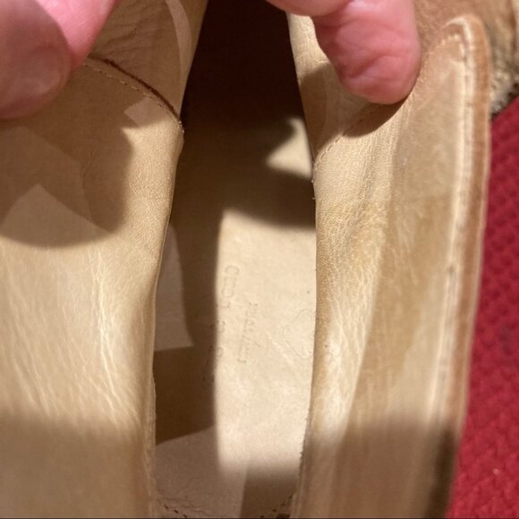 RAG & BONE Sz 39.5 Harrow Tan Suede & Leather Accent 3.5” Heel Ankle Booties - Picture 7 of 12